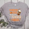 Pumpkin Spice Gives Me Teacher Powers Fall Thanksgiving Men Women Women's Heather T-Shirt Athletic Heather Pumpkin Spice Gives Me Teacher Powers Fall Thanksgiving Men Women Women's Heather T-Shirt Athletic Heather