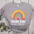 Rainbow Pencil Dream Exceptional Education Team SPED Teacher Women's Heather T-Shirt Athletic Heather Rainbow Pencil Dream Exceptional Education Team SPED Teacher Women's Heather T-Shirt Athletic Heather