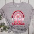 Rainbow Retro Homeschool Mom Teacher I Teach In My Pajamas Women's Heather T-Shirt Athletic Heather Rainbow Retro Homeschool Mom Teacher I Teach In My Pajamas Women's Heather T-Shirt Athletic Heather