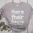 There Their They'Re English Grammar Teacher Humor Women's Heather T-Shirt Athletic Heather