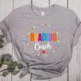 Reading Coach Teacher Interventionist Specialist Literacy Women's Heather T-Shirt Athletic Heather Reading Coach Teacher Interventionist Specialist Literacy Women's Heather T-Shirt Athletic Heather