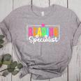 Reading Specialist Back To School Reading Teacher Women's Heather T-Shirt Athletic Heather Reading Specialist Back To School Reading Teacher Women's Heather T-Shirt Athletic Heather