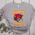 Reading Super Power Activated Superhero Teacher Or Student Men Women Girls Kids Women's Heather T-Shirt Athletic Heather