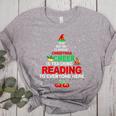 Reading Teacher Christmas Shirt Elf Christmas Cheer For Men Women Women's Heather T-Shirt Athletic Heather