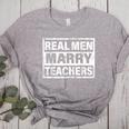 Real Men Marry Teachers Teacher Women's Heather T-Shirt Athletic Heather Real Men Marry Teachers Teacher Women's Heather T-Shirt Athletic Heather