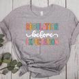 Regulation Before Expectation Cute ABA SPED Teacher Therapy Women's Heather T-Shirt Athletic Heather Regulation Before Expectation Cute ABA SPED Teacher Therapy Women's Heather T-Shirt Athletic Heather