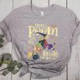 There's Room On My Broom For You Too Teacher Halloween Women's Heather T-Shirt Athletic Heather