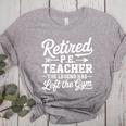 Retired PE Teacher Legend Left The Gym Physical Education Women's Heather T-Shirt Athletic Heather