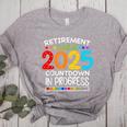 Retirement Class Of 2025 Teacher Countdown Loading Teacher Women's Heather T-Shirt Athletic Heather