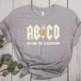 Retro Abcd Teacher Novelty Back To School Teacher Women's Heather T-Shirt Athletic Heather Retro Abcd Teacher Novelty Back To School Teacher Women's Heather T-Shirt Athletic Heather
