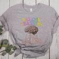 Retro BIOLOGY TEACHERS LOVE BRAINS This Is My Scary STEM Women's Heather T-Shirt Athletic Heather