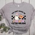 Retro You Can't Scare Me I Teach 5th Grade Teacher Halloween Women's Heather T-Shirt Athletic Heather