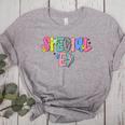 Retro Checkered Special Education Teacher Back To School Women's Heather T-Shirt Athletic Heather
