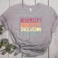 Retro Diversity Equity Inclusion Belonging DEIB Teacher Women's Heather T-Shirt Athletic Heather