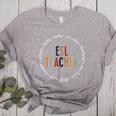 Retro ESL Teacher Teach Multilingual Learners Team Women's Heather T-Shirt Athletic Heather