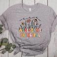 Retro Floral Assistant Principal Shirt For Teachers Day Women's Heather T-Shirt Athletic Heather