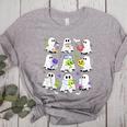 Retro Halloween Science Teacher Ghost Laboratory Teacher Women's Heather T-Shirt Athletic Heather Retro Halloween Science Teacher Ghost Laboratory Teacher Women's Heather T-Shirt Athletic Heather