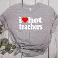 Retro I Love Hot Teachers Vintage I Heart Hot Teacher Men Women Girls Kids Women's Heather T-Shirt Athletic Heather