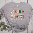Retro Merry Teacher Bright Students Christmas Teacher Women's Heather T-Shirt Athletic Heather Retro Merry Teacher Bright Students Christmas Teacher Women's Heather T-Shirt Athletic Heather