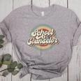 Retro School Counselor Back To School Teacher Squad Crew Women's Heather T-Shirt Athletic Heather Retro School Counselor Back To School Teacher Squad Crew Women's Heather T-Shirt Athletic Heather