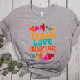Retro Teach Love Inspire Back To School Teachers Women's Heather T-Shirt Athletic Heather Retro Teach Love Inspire Back To School Teachers Women's Heather T-Shirt Athletic Heather