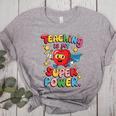 Retro Teaching Is My Superpower Apple Teacher Appreciation Women's Heather T-Shirt Athletic Heather Retro Teaching Is My Superpower Apple Teacher Appreciation Women's Heather T-Shirt Athletic Heather