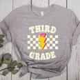 Retro Third Grade Teacher Lightning Bolt Pencil Teacher Kids Women's Heather T-Shirt Athletic Heather Retro Third Grade Teacher Lightning Bolt Pencil Teacher Kids Women's Heather T-Shirt Athletic Heather