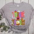 Retro Trick Or Teach Leopard Ghost Halloween Spooky Teacher Women's Heather T-Shirt Athletic Heather Retro Trick Or Teach Leopard Ghost Halloween Spooky Teacher Women's Heather T-Shirt Athletic Heather