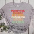 Riddle Wordplay Joke For Grammar Nerds And Teachers Women's Heather T-Shirt Athletic Heather Riddle Wordplay Joke For Grammar Nerds And Teachers Women's Heather T-Shirt Athletic Heather