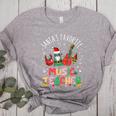 Santa's Favorite Music Teacher Christmas Santa Hat Matching Women's Heather T-Shirt Athletic Heather Santa's Favorite Music Teacher Christmas Santa Hat Matching Women's Heather T-Shirt Athletic Heather