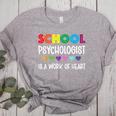 School Psychologist Is a Work Of Heart Teacher LSSP Doctor Women's Heather T-Shirt Athletic Heather School Psychologist Is a Work Of Heart Teacher LSSP Doctor Women's Heather T-Shirt Athletic Heather