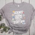Science Because Figuring Things Out Teacher Pro Scientific Women's Heather T-Shirt Athletic Heather Science Because Figuring Things Out Teacher Pro Scientific Women's Heather T-Shirt Athletic Heather