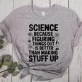 Science Because Figuring Things Out Teacher Scientific Adult Women's Heather T-Shirt Athletic Heather Science Because Figuring Things Out Teacher Scientific Adult Women's Heather T-Shirt Athletic Heather