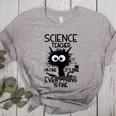 Science Teacher Appreciation Merch -Adults -Youth Grey Classic Fit Modern Science Theme Cartoon Women's Heather T-Shirt Athletic Heather