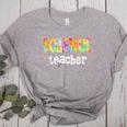 Science Teacher Tie Dye Science Teaching Back To School Women's Heather T-Shirt Athletic Heather