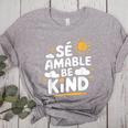 SÉ AMABLE Be Kind Bilingual Teacher Maestra Spanish Teacher Women's Heather T-Shirt Athletic Heather