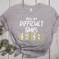 These Are Times Difficult Music Teacher Band Men Women Women's Heather T-Shirt Athletic Heather