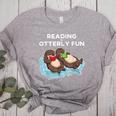 Sea Otter Book Reading Shirt For Bookworm Teachers Women's Heather T-Shirt Athletic Heather Sea Otter Book Reading Shirt For Bookworm Teachers Women's Heather T-Shirt Athletic Heather