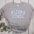 Second Grade Floral Blue Back To School 2nd Grade Teacher Women's Heather T-Shirt Athletic Heather Second Grade Floral Blue Back To School 2nd Grade Teacher Women's Heather T-Shirt Athletic Heather