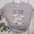 Show Your Work Math Teacher First Day Back To School Women's Heather T-Shirt Athletic Heather