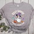Silly Goose Spooky Teacher Club Halloween Witch Ghost Women's Heather T-Shirt Athletic Heather
