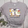Silly Goose Spooky Teacher Halloween Cute Goosebumps Women's Heather T-Shirt Athletic Heather