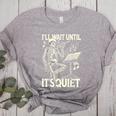 Skeleton Music Teacher I'Ll Wait Until It's Quiet Women's Heather T-Shirt Athletic Heather