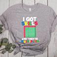 I Got Skills They'Re Multiplying Shirt Math Teacher Women's Heather T-Shirt Athletic Heather