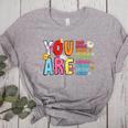 You Are Smart Brave Strong Kind Loved Motivation Teacher Kid Women's Heather T-Shirt Athletic Heather You Are Smart Brave Strong Kind Loved Motivation Teacher Kid Women's Heather T-Shirt Athletic Heather