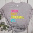 Sorry Can't Pickleball Bye Teacher Student Sport Women's Heather T-Shirt Athletic Heather