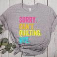 Sorry Can't Quilting Bye Teacher Student Quilting Women's Heather T-Shirt Athletic Heather Sorry Can't Quilting Bye Teacher Student Quilting Women's Heather T-Shirt Athletic Heather