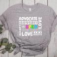 Special Education Advocate Love Support SPED Teacher Women's Heather T-Shirt Athletic Heather