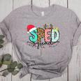 SPED Squad Special Education Teacher Autism Christmas Women Women's Heather T-Shirt Athletic Heather