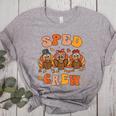 Sped Teacher Crew Thanksgiving Special Education Teacher Women's Heather T-Shirt Athletic Heather Sped Teacher Crew Thanksgiving Special Education Teacher Women's Heather T-Shirt Athletic Heather